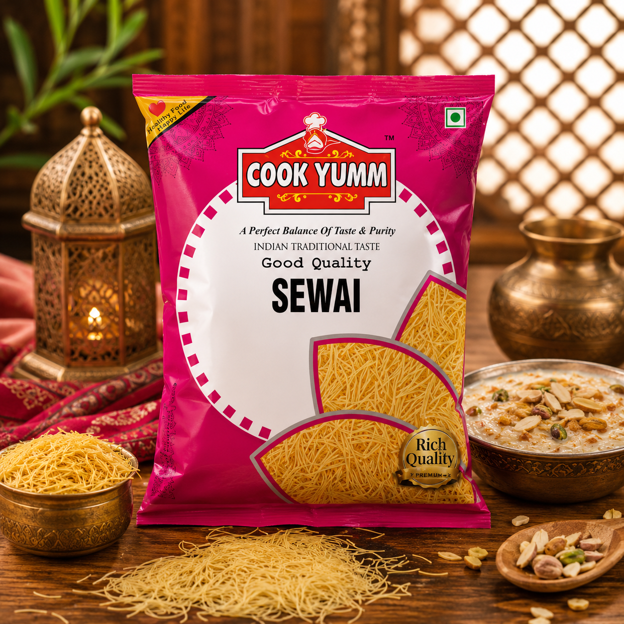 Cook Yumm Premium Sewai (Vermicelli) – Roasted Fine Seviyan for Sweet & Savory Recipes Cook Yumm Premium Sewai (Vermicelli) – Roasted Fine Seviyan for Sweet & Savory Recipes - Image 1