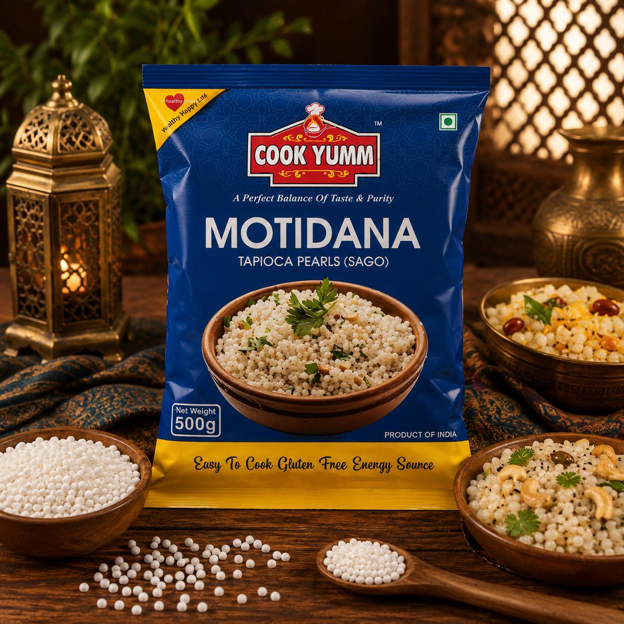 cook-yumm-motidana-premium-sabudana-tapioca-pearls Cook Yumm Motidana (Sabudana) – Premium Tapioca Pearls | Gluten-Free Energy Food - Image 1