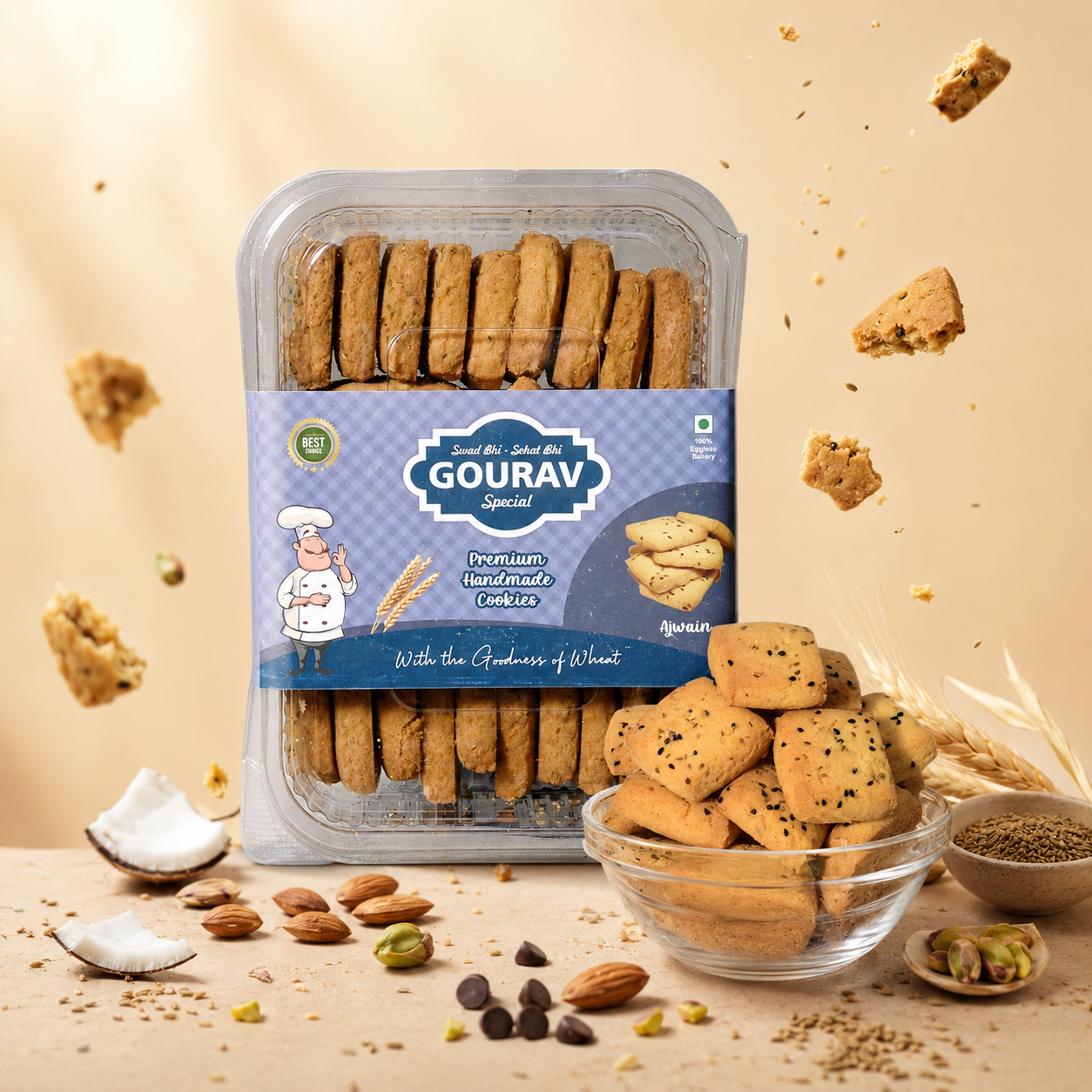 ChatGPT Image Jul 3, 2026, 12_26_47 PM GOURAV Special Premium Handmade Ajwain Biscuits (200g) - Image 1