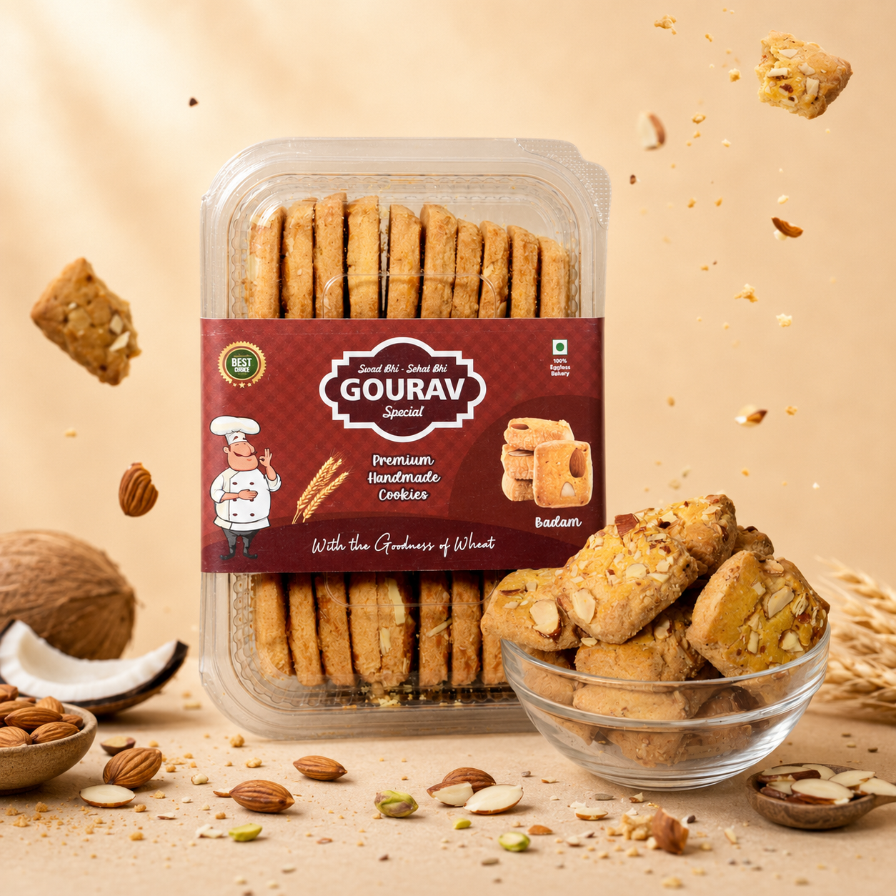 ChatGPT Image Jul 3, 2026, 12_47_14 PM GOURAV Special Premium Handmade Choco Chips Biscuits (200g) - Image 1